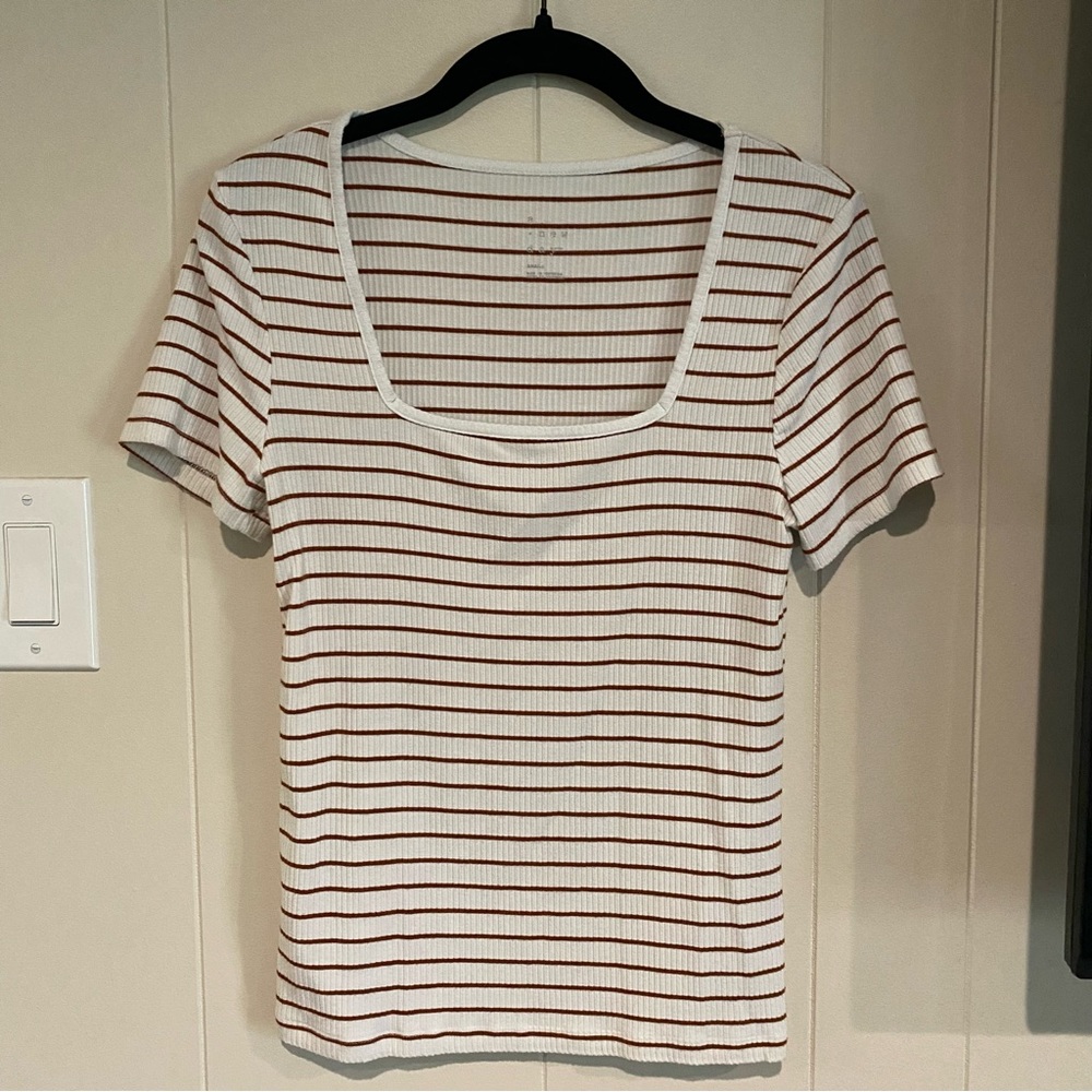 🌸SPRING SALE🌸 Fitted Ribbed Striped Top